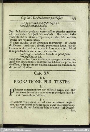 Cap. XV. De Probatione Per Testes