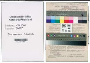 Entnazifizierung Friedrich Zimmermann , geb. 02.02.1898 (Bautechniker)