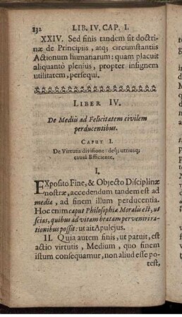 Liber IV. De Mediis ad Felicitatem civilem perducentibus.