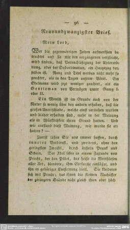Neunundzwanzigster Brief