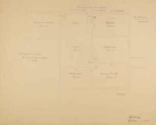 Grundriss des 2. Stockes des Frankfurter Goethe-Hauses [aus einem Konvolut von 35 Detailzeichnungen des Frankfurter Goethe-Hauses]