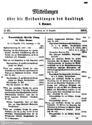 69. Sitzung