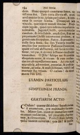 184-191, Diei Tertiae Examen Particulare