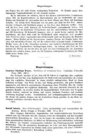 59, Courtney Stanhope Kenny, Outlines of criminal law, 1904