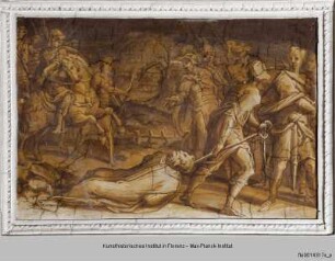Freskenzyklus mit biblischen Darstellungen und Stilleben : Martyrium des Heiligen Markus