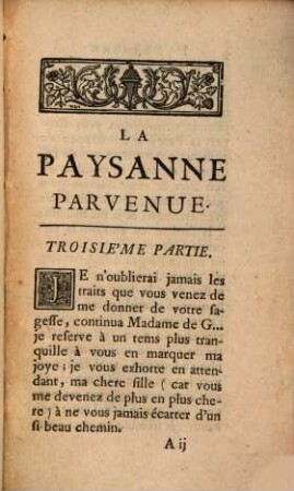 La Paysanne Parvenue, Ou Les Mémoires De Madame la Marquise de L. V., 3