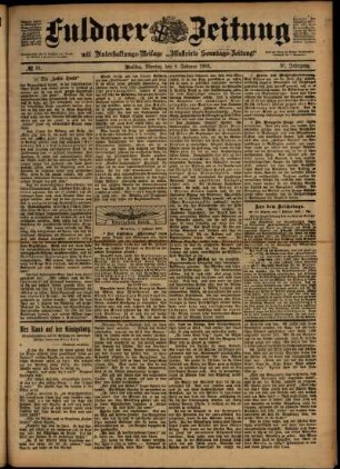 Ausgabe vom Montag, den 09. Februar 1903.