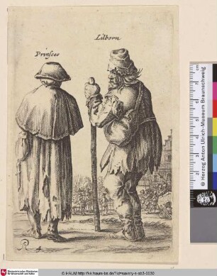 [Bauernpaar; Peasant couple seen from back]