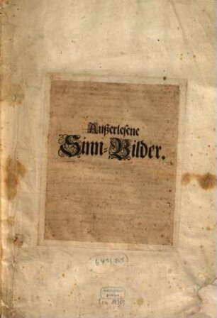 Ausserlesene Sinn-Bilder