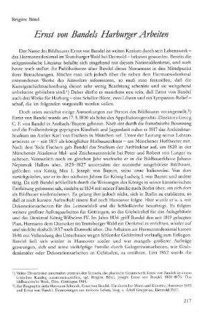 Ernst von Bandels Harburger Arbeiten