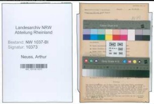 Entnazifizierung Arthur Neuss , geb. 27.07.1918 ()