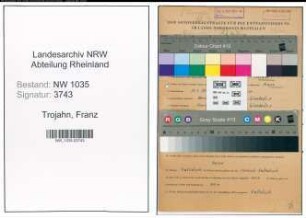 Entnazifizierung Franz Trojahn , geb. 13.01.1912 (Bergmann)