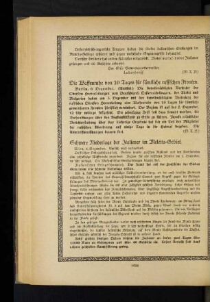 Schwere Niederlage der Italiener im Meletta=Gebiet.