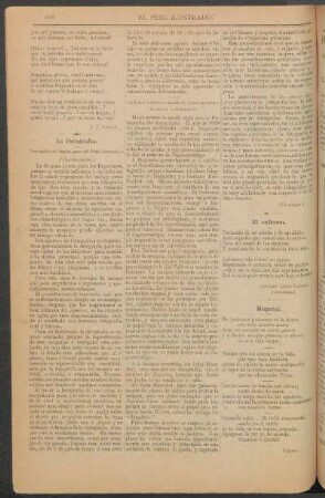 La Fotografía. (Continuación.) : Traducido del Inglés para "El Perú Ilustrado."