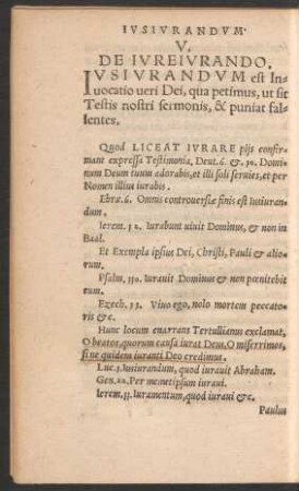 V. De Iureiurando.