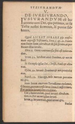 V. De Iureiurando.