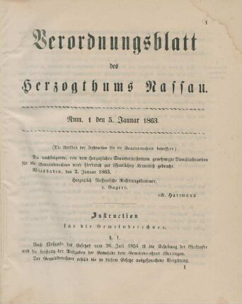5. Januar-30. December = Num 1-33