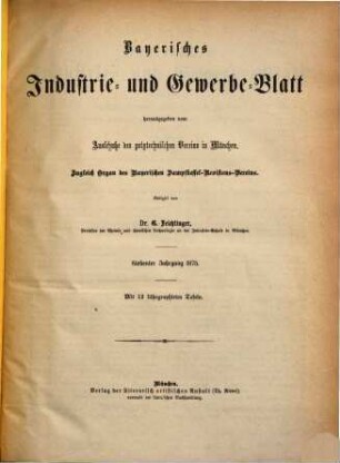 Bayerisches Industrie- und Gewerbeblatt. 7. 1875
