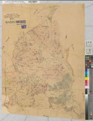 Dumicke (Drolshagen), Umlegung Essinghausen, Übersichtskarte Bbl.1