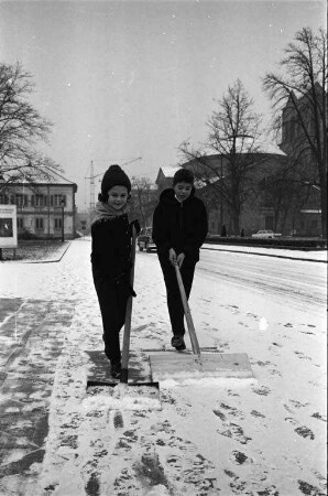 Erster Schneefall.