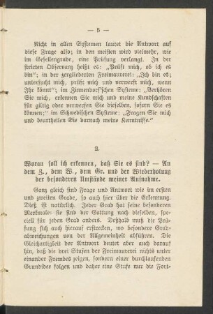 2. Woran soll ich erkennen, daß Sie es sind?