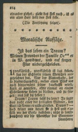 Moralische Aufsätze