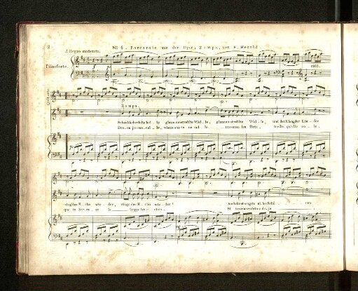No. 6. Barcarole aus der Oper: Zampa, von F. Herold.