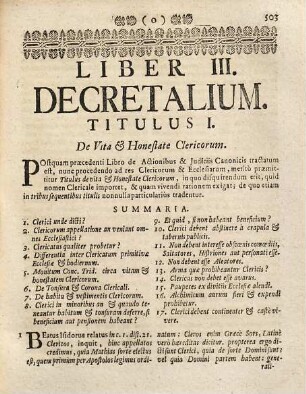 Collegium Universi Juris Canonici : Antehac Juxta triplex Juris Objectum partitum, Nunc Vero Servato Ordine Decretalium Accuratus Translatum, Et Indice Copioso Locupletatum, Omnibus tam in Foro, quàm in Scholis apprimè utile ac necessarium, 2