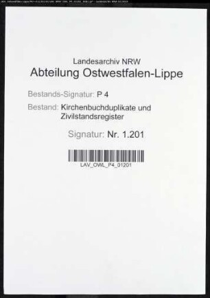 Zivilstandsregister der Stadt Iserlohn (GHT 1810). (Gemeinde: Iserlohn, Stadt)