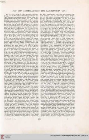 Von Ausstellungen und Sammlungen - Personal- u. Atelier-Nachrichten – Kunstlitteratur