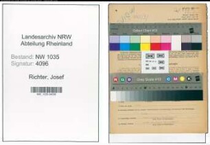 Entnazifizierung Josef Richter , geb. 28.02.1896 (Steiger)
