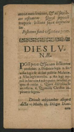 Dies Lunae.