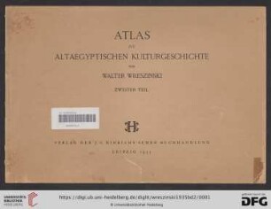 2. Teil: Atlas zur altägyptischen Kulturgeschichte