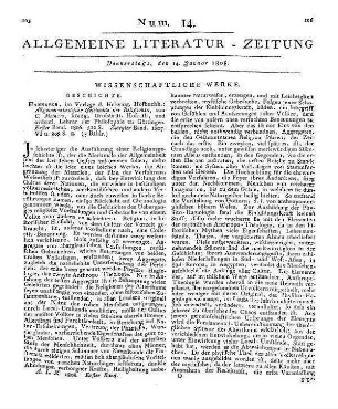 Meiners, C.: Allgemeine kritische Geschichte der Religionen. T. 1-2. Hannover: Helwing 1806-07