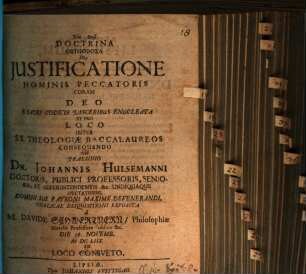 Doctrina orthodoxa de iustificatione hominis peccatoris coram Deo e sacri Codicis visceribus enucleata