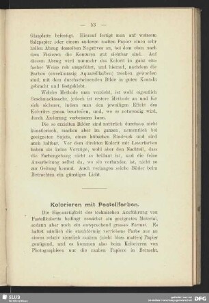 Kolorieren mit Pastellfarben