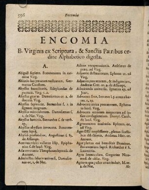 596-620, Encomia