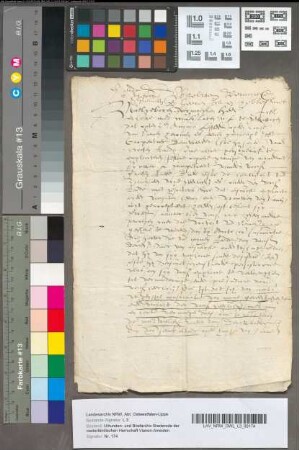Brief van Geertruid van Bronkhorst en Batenburg, aan Walraven van Brederode, over een exploot namens hem aan haar gedaan, 3 Augustus 1577.