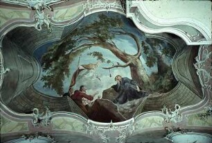 Vision des heiligen Fridolin, Klostergründung