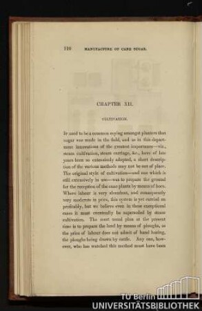 Chapter XII. Cultivation