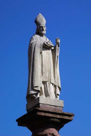 Frankreich. Alsace. Bas Rhin. Orschwihr. Statue