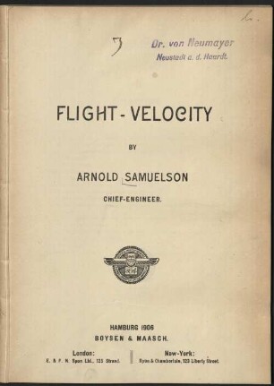 Flight-velocity