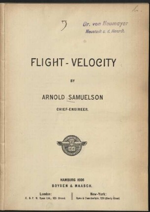 Flight-velocity