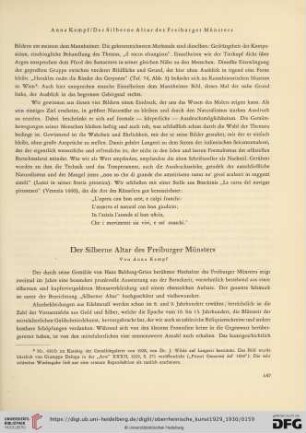 4: Der Silberne Altar des Freiburger Münsters