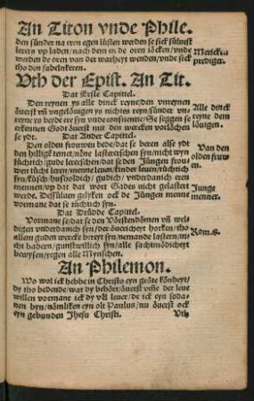 Uth der Epist. An Tit.
