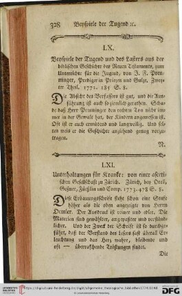 [Recensionen LXI-LXIV]