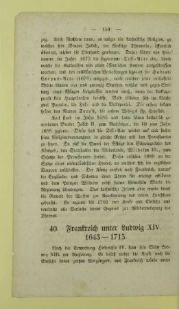 40. Frankreich unter Ludwig XIV. 1643-1715