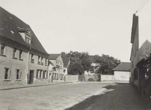 Stötteritz, Oberdorfstraße : Leipzig-Stötteritz, Oberdorfstraße. Blick zur alten Schule