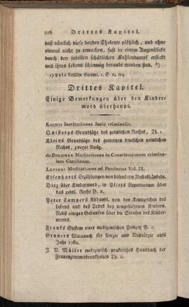 Drittes Kapitel. Einige Bemerkungen über den Kindermord überhaupt.