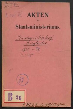 Mitglieder des Staatsgerichtshofs